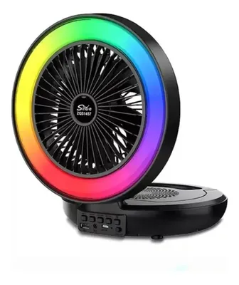 Altavoz Bluetooth Plegable Con Miniventilador | ZQS1457