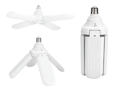 Ampolleta Led 60W. Tipo Hélice de 4 Aspas