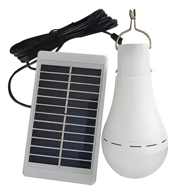 Ampolleta led 9W con panel solar