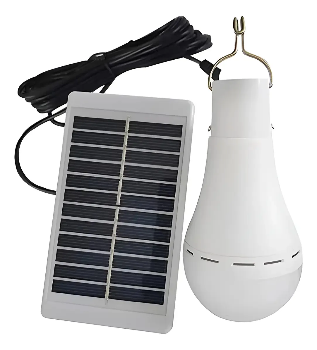 Ampolleta led 9W con panel solar
