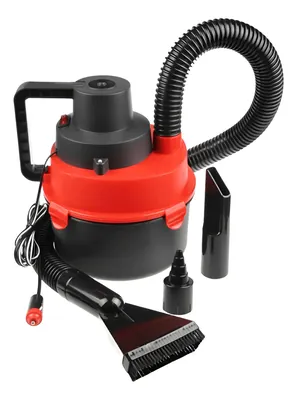 Aspiradora para Auto Portátil de 12 V. Roja y Amarilla