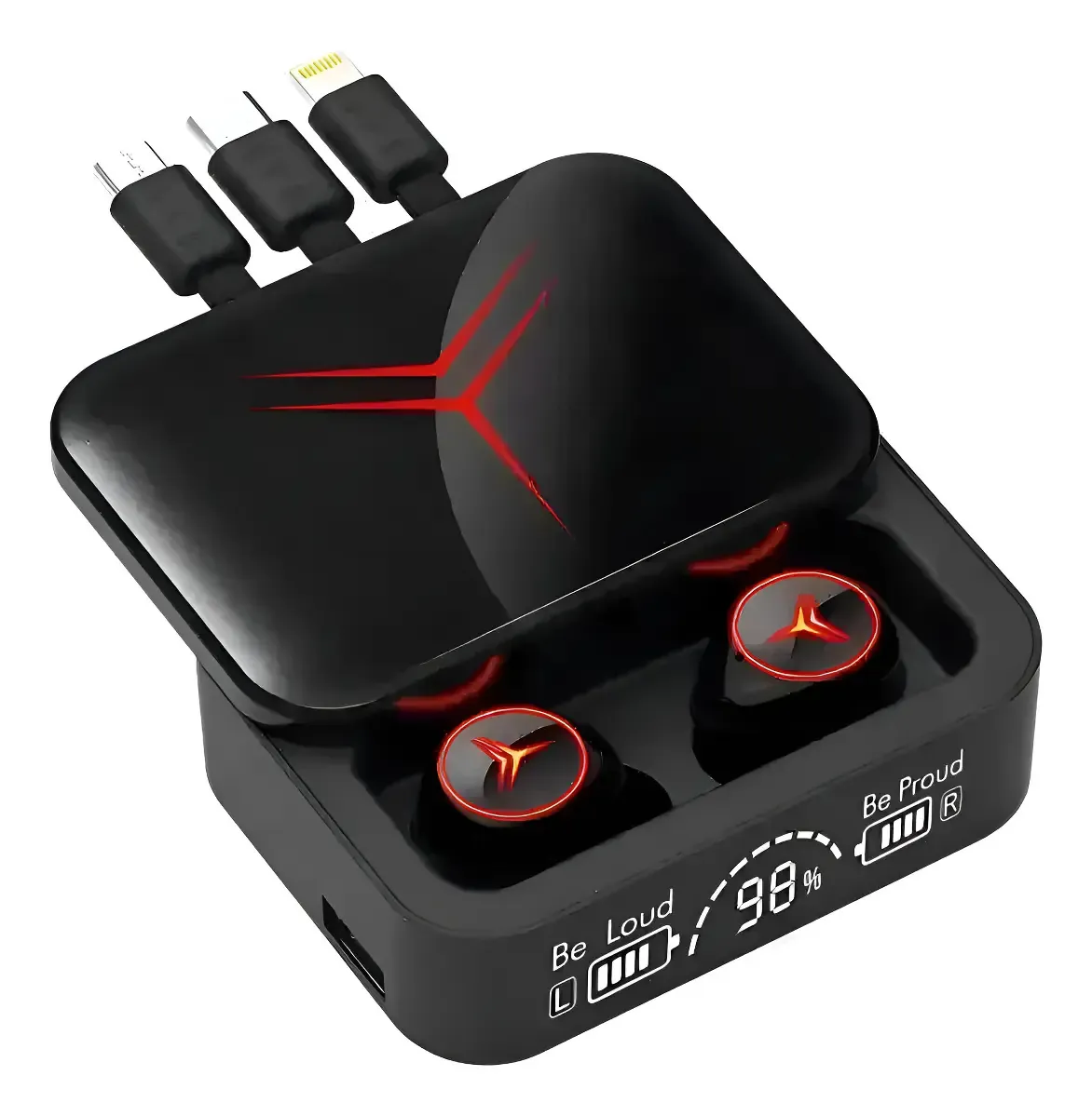 Audífonos Inalámbricos M88 + Powerbank 3 en 1