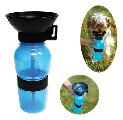 Bebedero Portátil de Agua para Mascotas de 500 Ml.