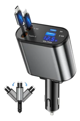 Cable de Carga USB a Iphone 120W. Color Negro