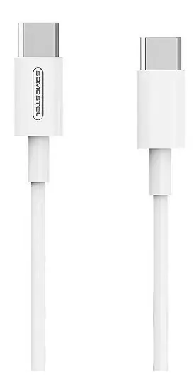 Cable USB a C de 6A. Color Blanco