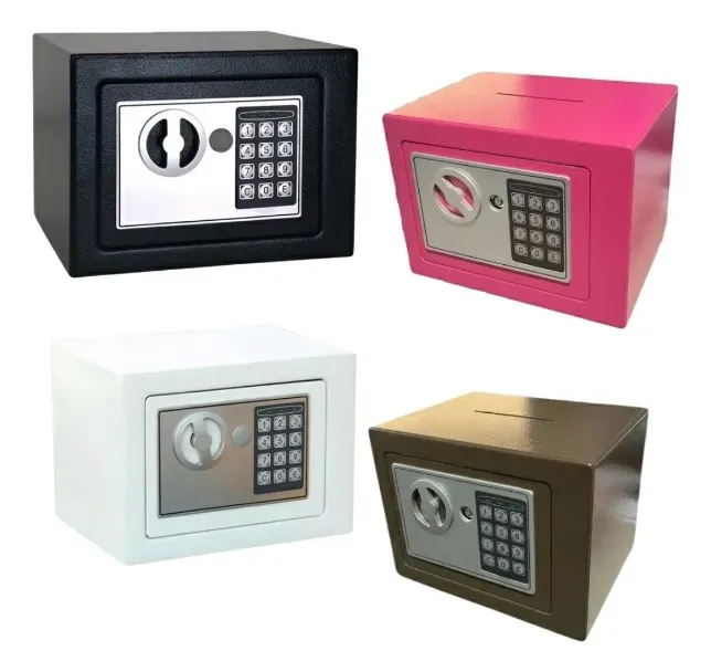 Caja Fuerte Electrónica Digital con Contraseña y Llave