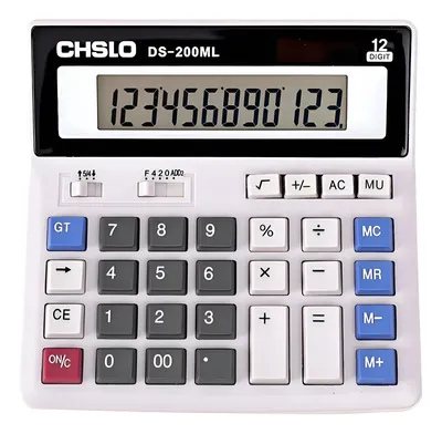 Calculadora CHSLO de 12 Dígitos con Pila