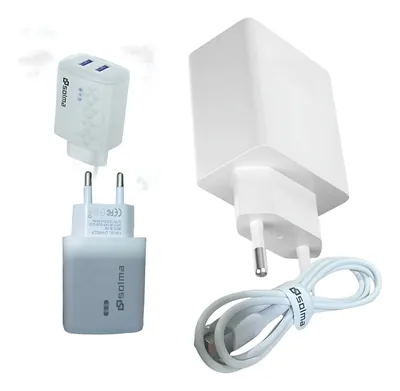 Cargador Solma USB-C con 2 Puertos de Carga Mod. SL-254