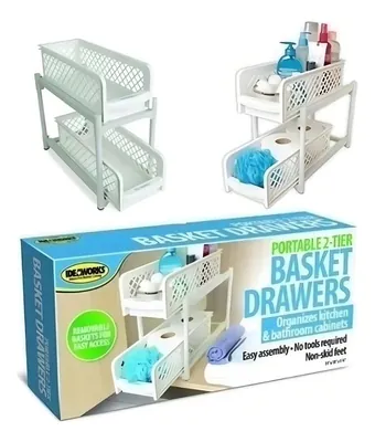 Cestas Organizadoras Dos Niveles De Cocina Y Baño | RS2530