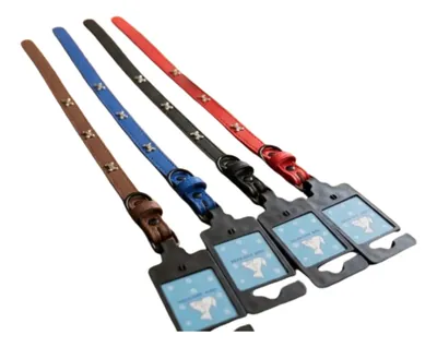 Collar para Perros de 40 Cms. Café, Azul, Rojo y Negro