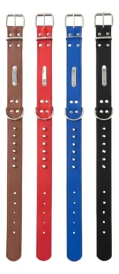Collar para Perros de 56 Cms. Café, Azul, Rojo y Negro