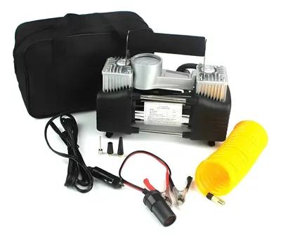 Compresor De Aire Doble Cilindro Pisto 12v Auto | JS1115
