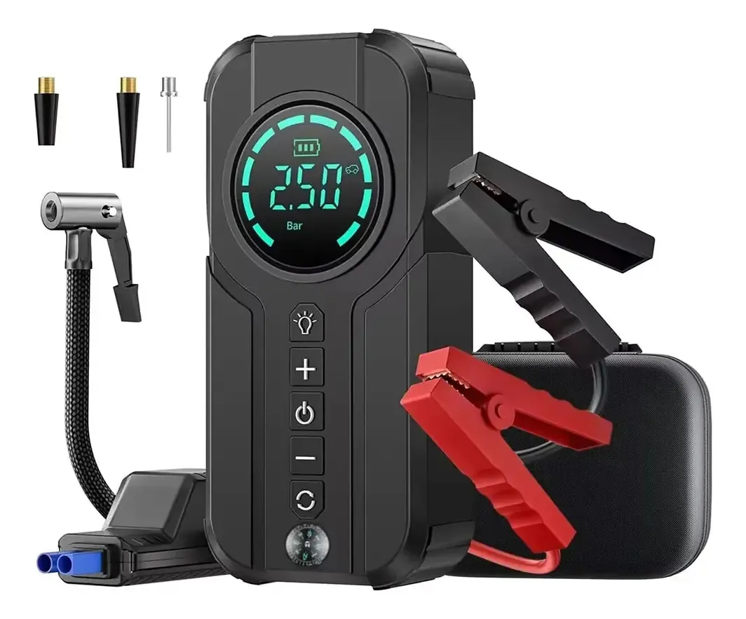 Compresor de Aire para Auto Recargable con Linterna