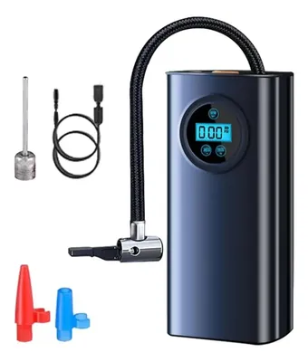 Compresor de Aire Portátil 12V. Digital Multiuso Cod. 676