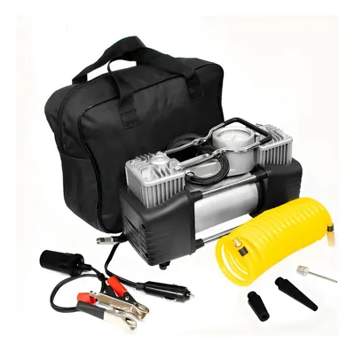 Compresor de Aire Portátil Doble Cilindro 12V. – 150W. Pervoi CTC-1102
