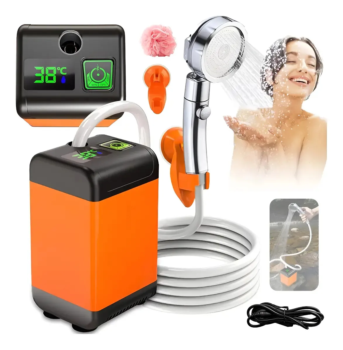 Ducha Portátil para Camping Regadera y Ducha Exterior