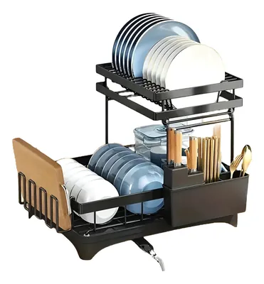 Escurridor Y Organizador De Loza 2 Niveles - 42cm | ST-8083