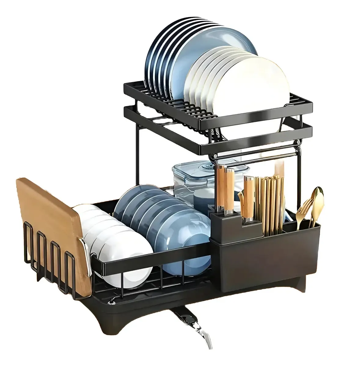 Escurridor Y Organizador De Loza 2 Niveles - 42cm | ST-8083