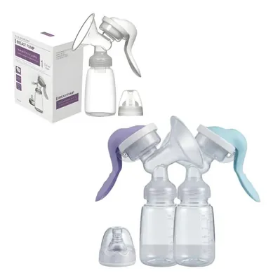 Extractor de Leche Materna Manual con Copa de Silicona