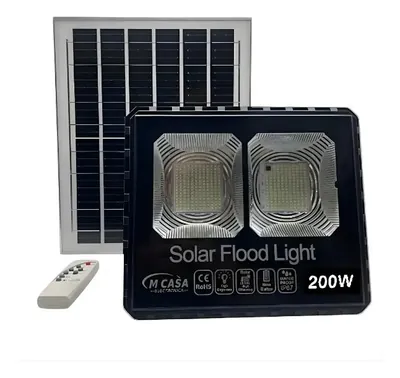 Foco Led con Panel Solar Separado de 200W. MCasa