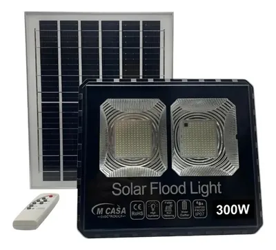 Foco Led con Panel Solar Separado de 300W. MCasa