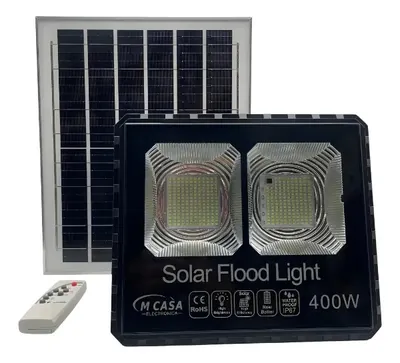 Foco Led con Panel Solar Separado de 400W. MCasa