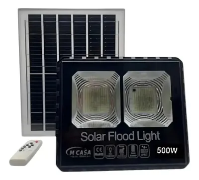 Foco Led con Panel Solar Separado de 500W. MCasa