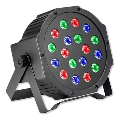 Foco Proyector 18 Led RGB Rítmico Luces Disco