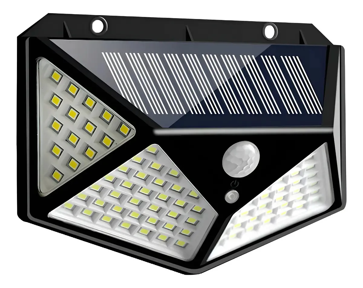 Foco Solar 100 Led Con Sensor De Movimiento | COM100
