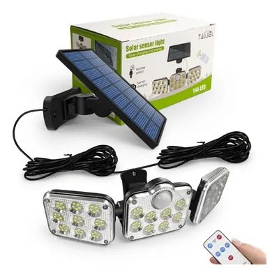 Foco Solar de 148 Led con Sensor de Movimiento y Control Remoto TASBEL