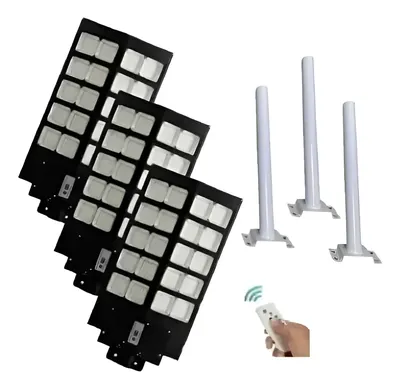 Foco Solar de Exterior con 3 Ampolletas