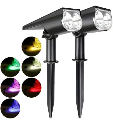 Foco Solar Jardín Decorativo RGB + Control | ELE079