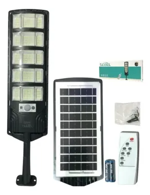 Foco Solar Led Exterior 500W. Tipo Poste + Control