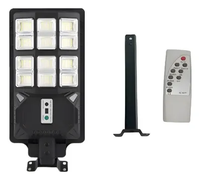 Foco Solar Led Tipo Poste 400W. con Soporte y Control Remoto
