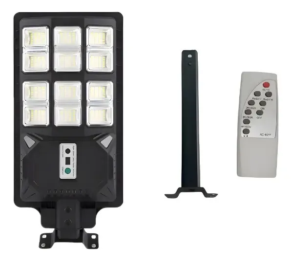 Foco Solar Led Tipo Poste 400W. con Soporte y Control Remoto