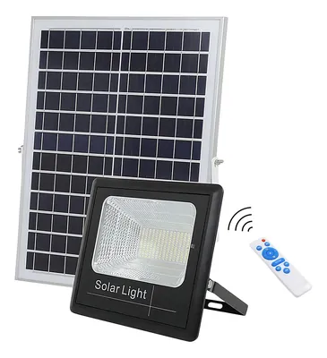 Foco Solar Tasbel de 1.000 W. con Panel Separado Control Remoto y 5 Metros de Cable