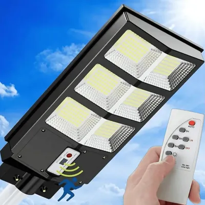 Foco Solar Tipo Poste 300w. con Soporte y Control Remoto