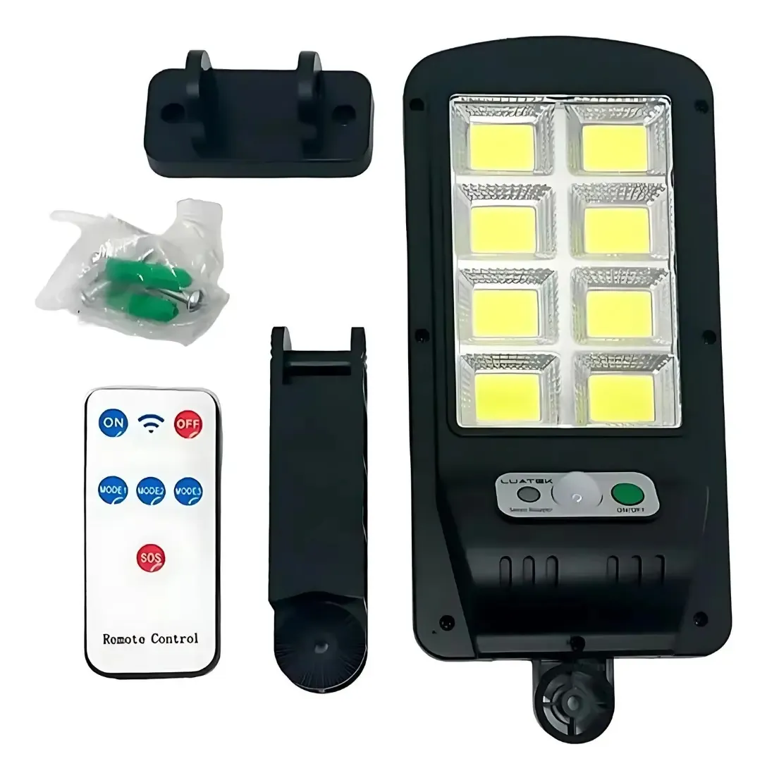 Foco Solar Tipo Poste con Control Remoto