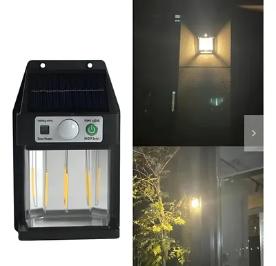 Foco Solar Vintage 3 Led para Exterior