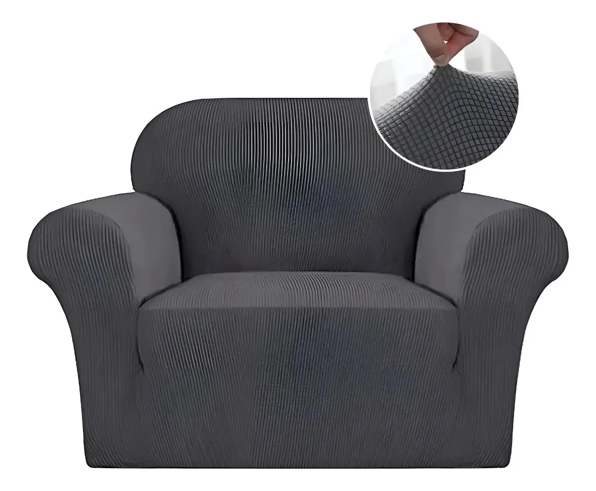 Funda Cubre Sofá Protectora Premium Cuadrille 1 CUERPO CAFÉ | C88756-4