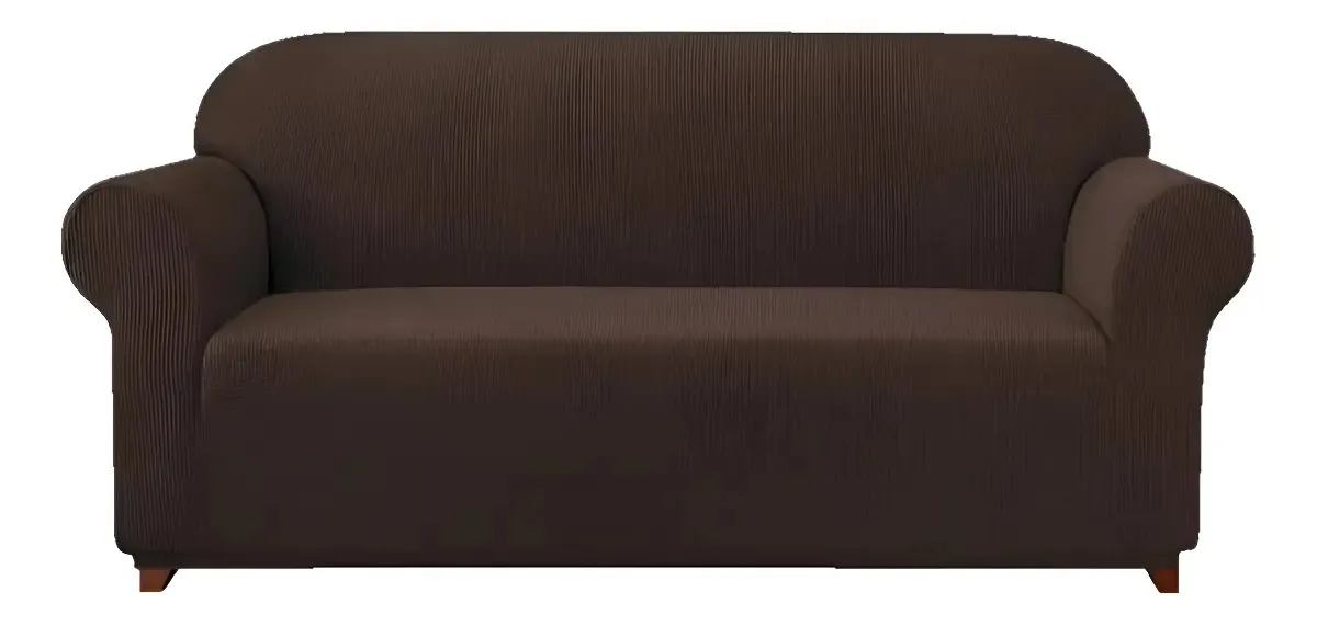 Funda Cubre Sofá Protectora Premium Cuadrille 3 CUERPOS CAFÉ | C88758-4