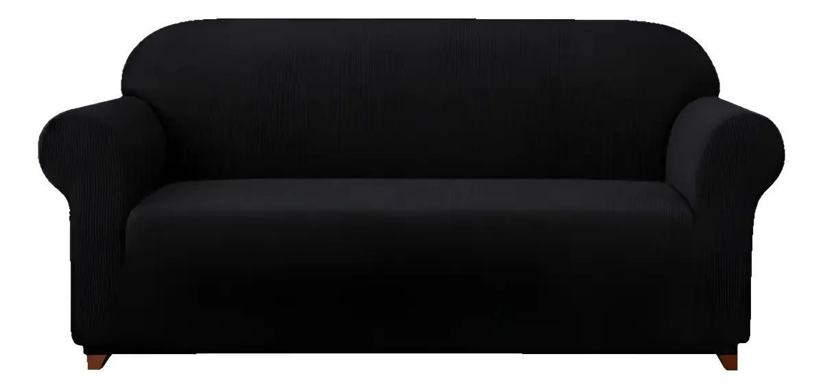 Funda Cubre Sofá Protectora Premium Cuadrille 3 CUERPOS NEGRO | C88758-6