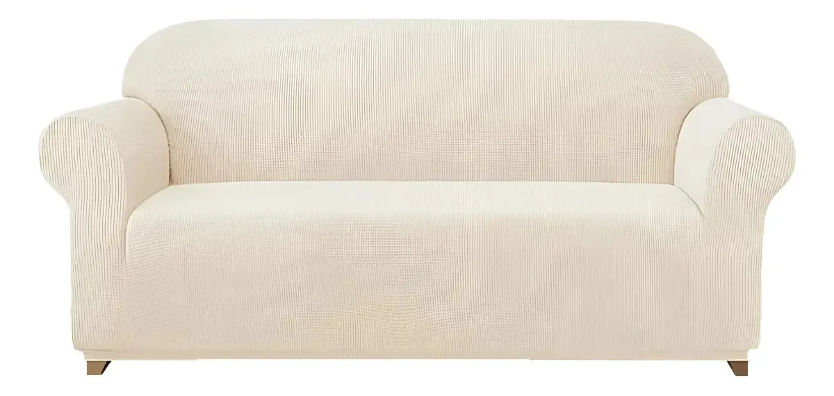 Funda Cubre Sofá Protectora Premium Cuadrille 4 CUERPOS BEIGE | C88759-2