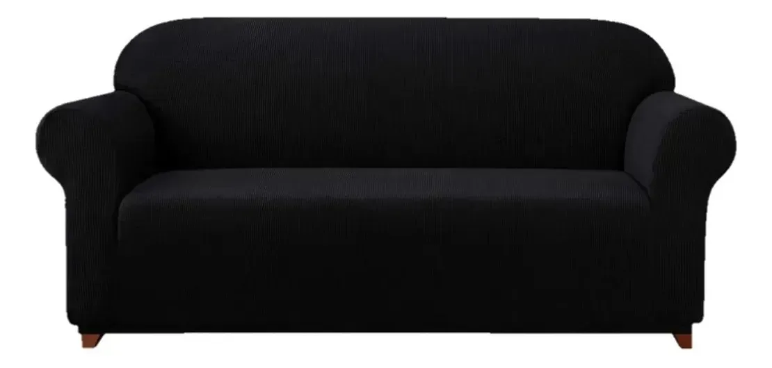 Funda Cubre Sofá Protectora Premium Cuadrille 4 CUERPOS NEGRO | C88759-6