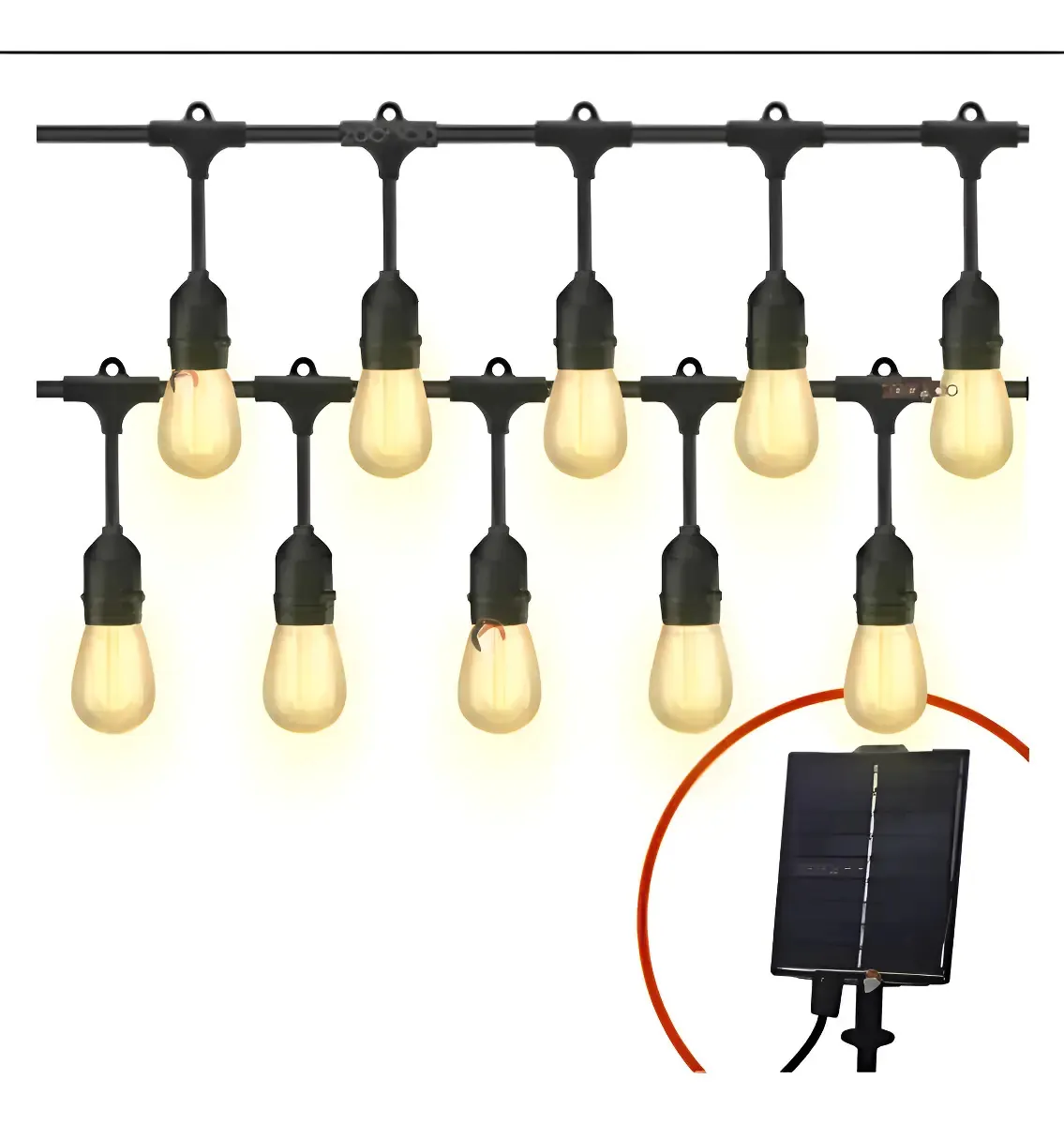 Guirnalda Led De 10M Y 10 Ampolletas | ST-8021 - OFERTA🥇