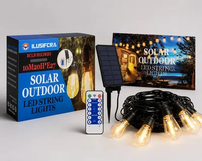 Guirnalda Solar 10LED Calida 5mt |C243-113