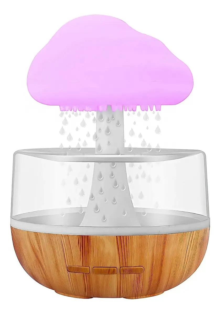 Humidificador Nube De Lluvia Con Luces Led | MS2601