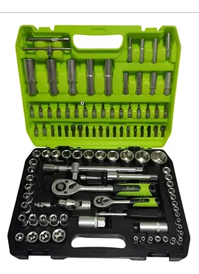 Juego De Herramientas Mecanica Dados 94 Pcs Caja Verde | IST9408