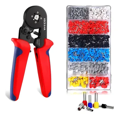 Juego de pelacables y crimpadoras + puntas 1200 Unid. | ZF11404