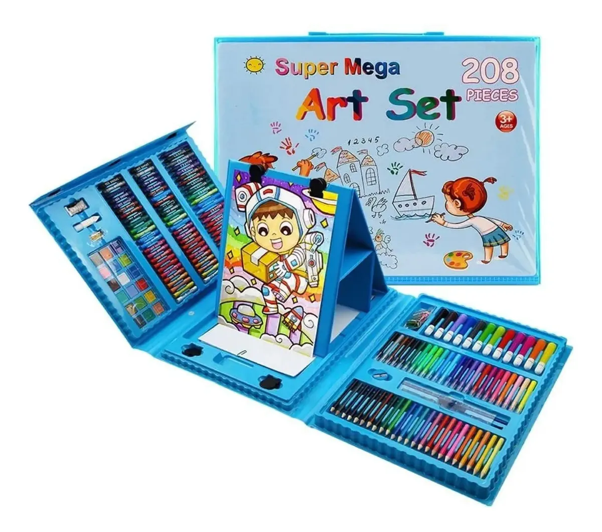 Juego De Pinturas Artísticas Para Niños 208 Pcs | C9797